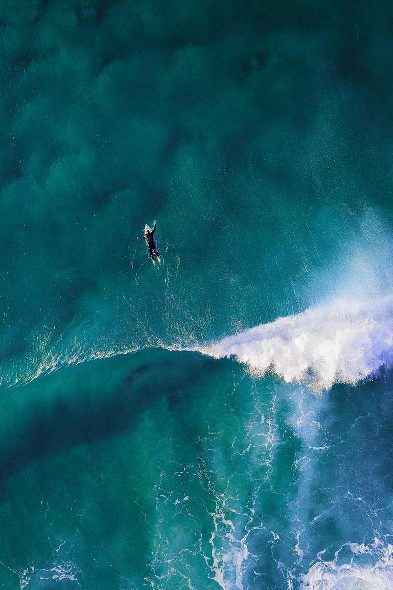 Surfer in the sea